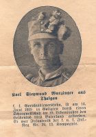 Wurzinger Siegmund Karl, Thalgau, Infantrist